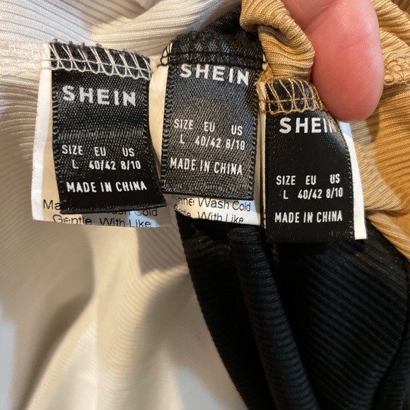 Women Large Three Shein Bodysuits Tank Top Style Undergarments Yoga Swimsuits Ae - Picture 5 of 6